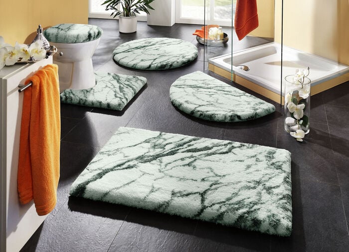 Badgarnitur von Grund mit Marmor-Dessin TÜRKIS