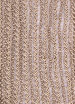 Pullover aus edel glänzendem Bändchengarn SANDBEIGE