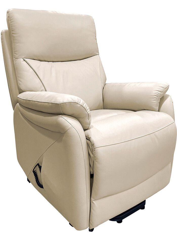XXL Leder-Sessel mit Aufstehhilfe CREME