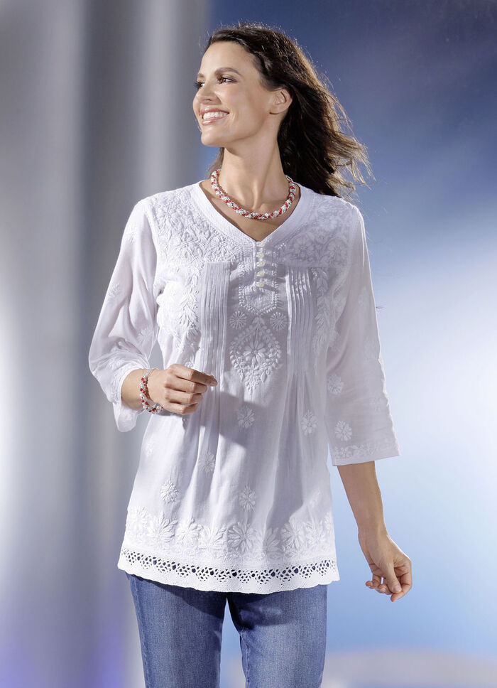 Wunderschön bestickte Tunika 