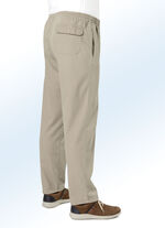 Schlupfjeans mit Gummibund und Kordelzug in 4 Farben BEIGE