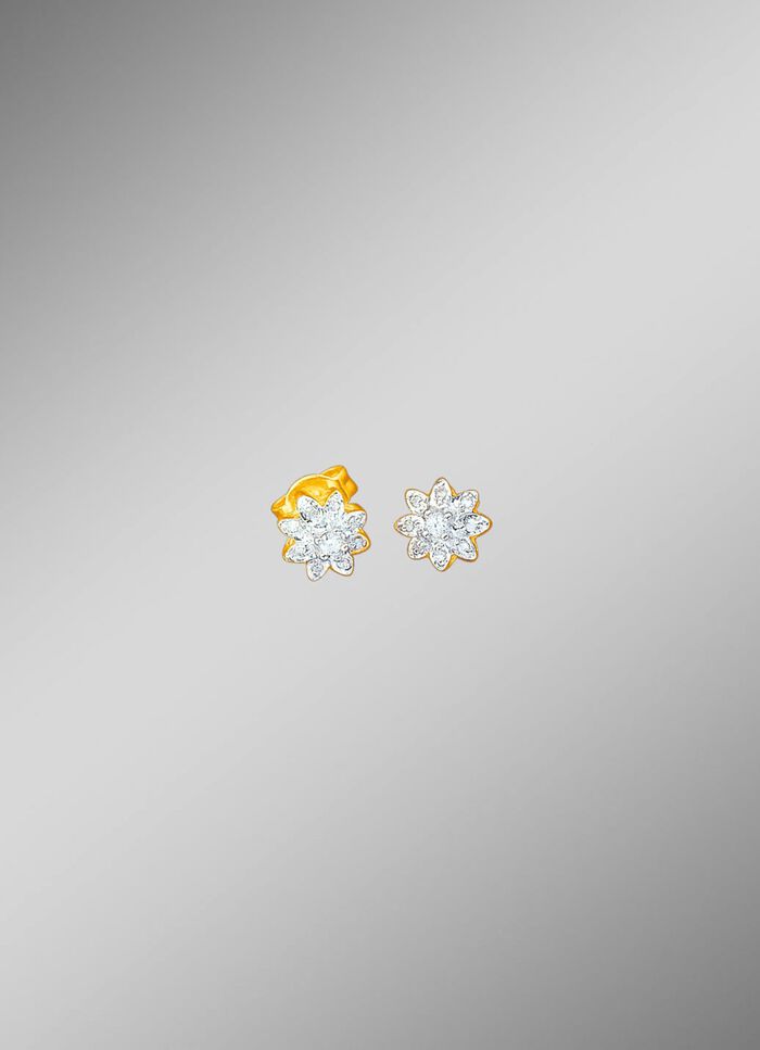 Ohrstecker mit Brillanten und Diamanten 