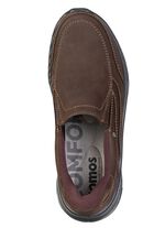 Klassische Herren-Slipper, Weite H, mit herausnehmbarem Fu&szlig;bett MOKKA