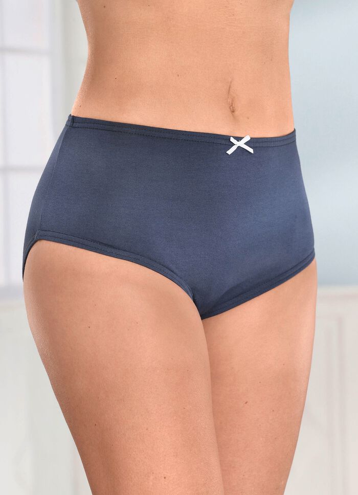 F&uuml;nferpack Slips mit Gummizug im Bund 