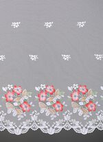 Blumenfenster-Store mit Universalschienenband 