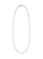 Schicke Halskette mit Süßwasser-Zuchtperlen 