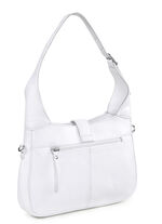 Laurina Tasche aus genarbtem Nappaleder WEISS