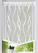 Fenster- und T&uuml;rbehang "Welle" WEISS