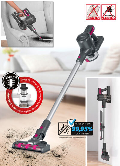Akku-Handstaubsauger, ideal für Allergiker 