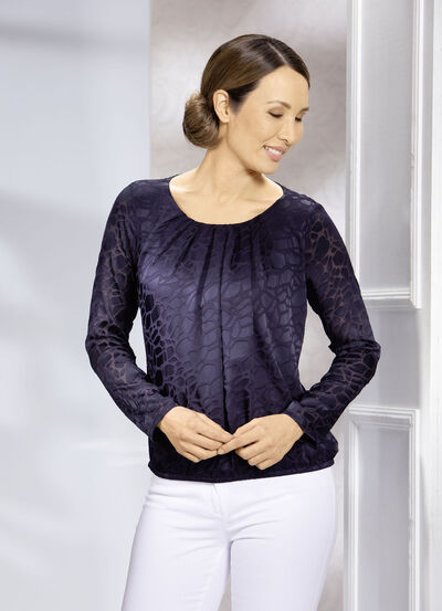 Tunika mit hübscher Fältelung 