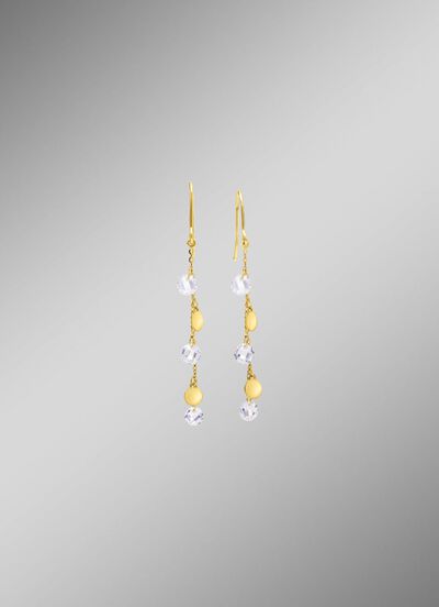 Stilvolle Ohrhaken mit Zirkonia 