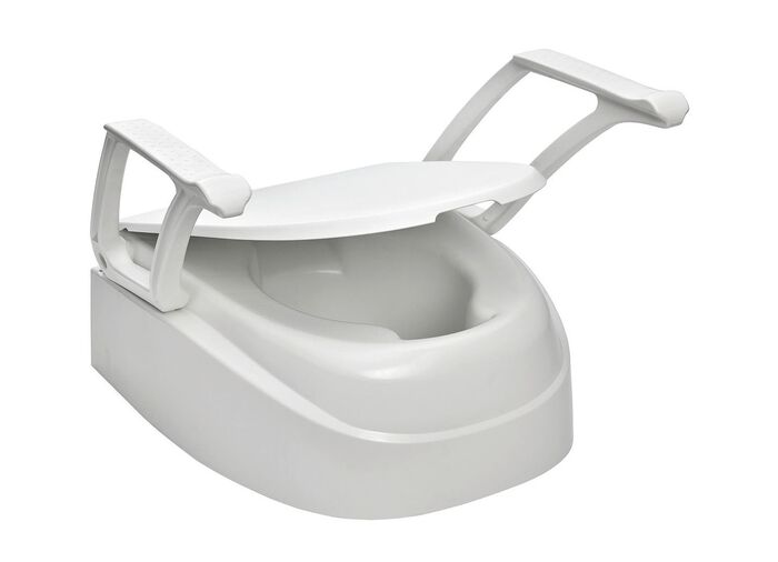 Toilettensitzerh&ouml;hung mit Armlehnen 