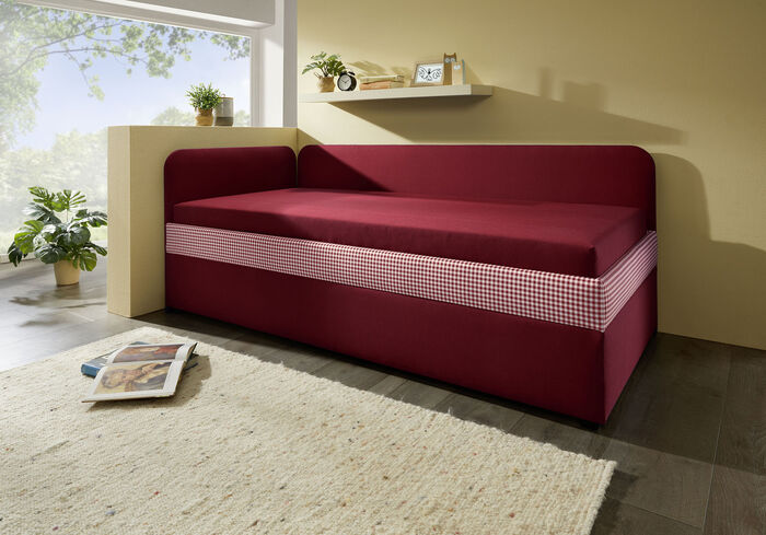 Studioliege mit stabilem Holzgrundgestell BORDEAUX