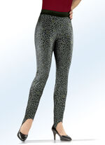 Steghose in aktueller Leo-Dessinierung GRAU-DUNKELGRÜN-OLIV