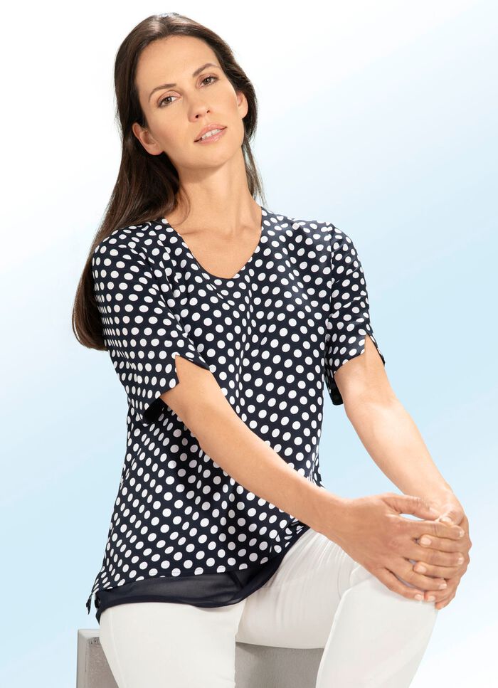 Tunika mit rundem Halsausschnitt 