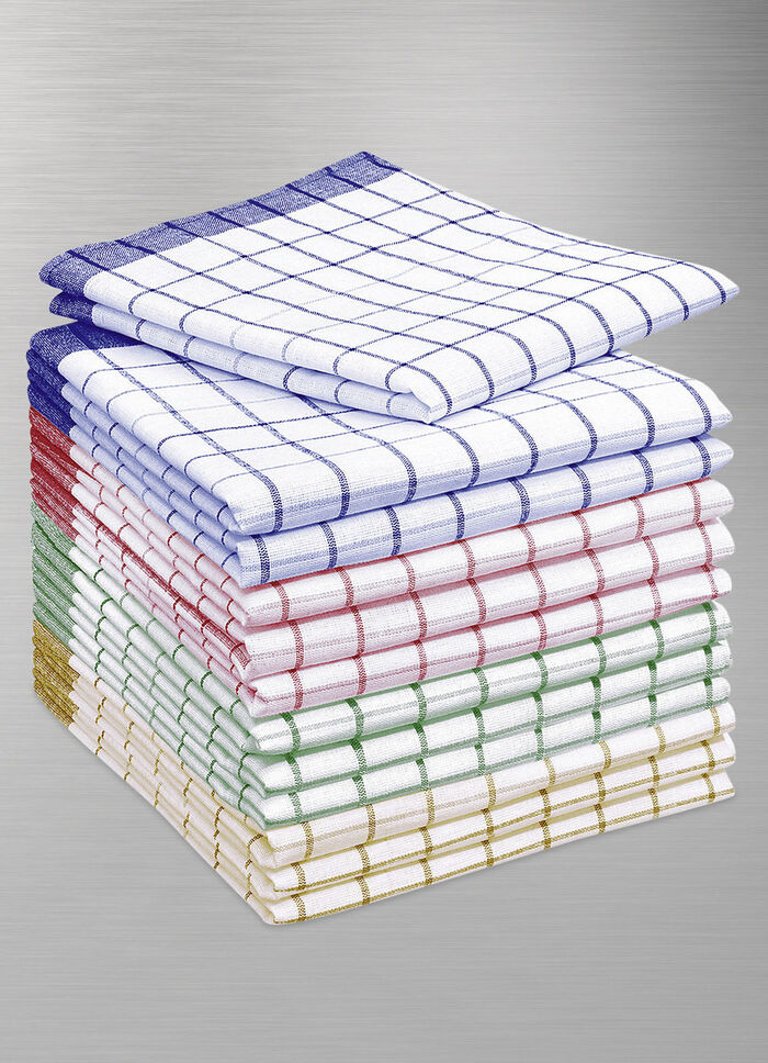 Saugfähige Geschirrtücher, 12-teilig 