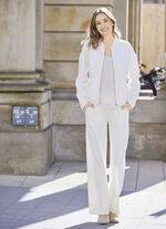 Blouson mit Rippenstrickbündchen 