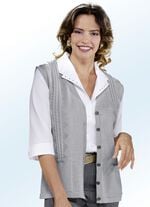 Strickweste mit Zopfdessin 