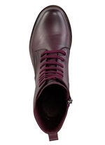 Andrea Conti Schnür-Stiefelette aus Rind-Nappaleder BURGUND