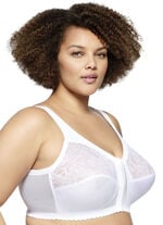 Glamorise St&uuml;tz-BH mit Vorderverschluss WEISS