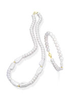 Perlen-Halskette oder Armband mit Karabiner 