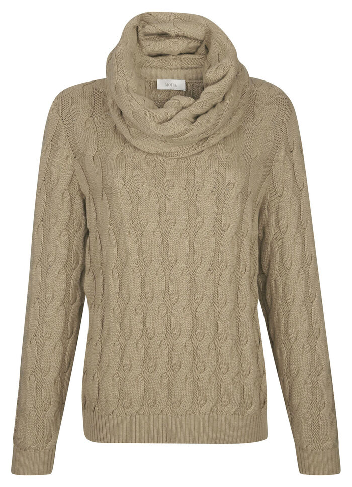 Pullover mit Loop und mit Kaschmir 