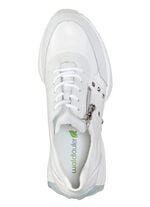 Waldl&auml;ufer Sneaker mit Nietenbesatz WEISS-EISGRAU