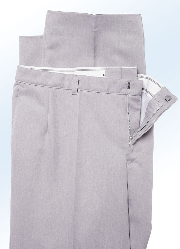 "Klaus Modelle"-Unterbauchhose in 4 Farben HELLGRAU MELIERT