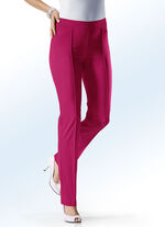 Hose mit schmaler Fu&szlig;weite in 15 Farben HIMBEERE