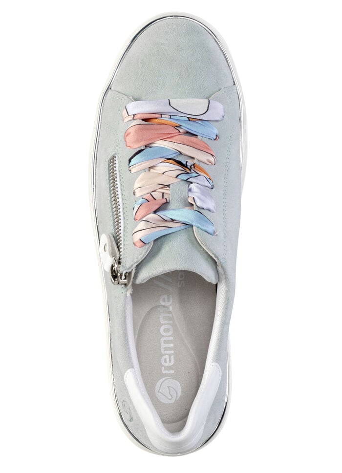 Remonte Sneaker mit bunter Schnürung BLEU-WEISS