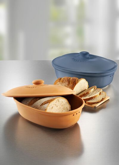 R&ouml;mertopf Brottopf aus Naturton 