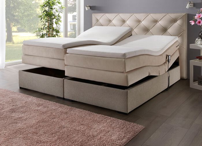 Boxspringbett elektrisch verstellbar per Fernbedienung 