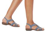 Remonte Riemchen-Sandalen mit Metallschmuck JEANS