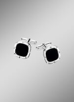 Manschettenkn&ouml;pfe aus Silber mit Onyx 
