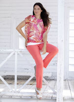 Poncho-Tunika mit eingearbeitetem Top 