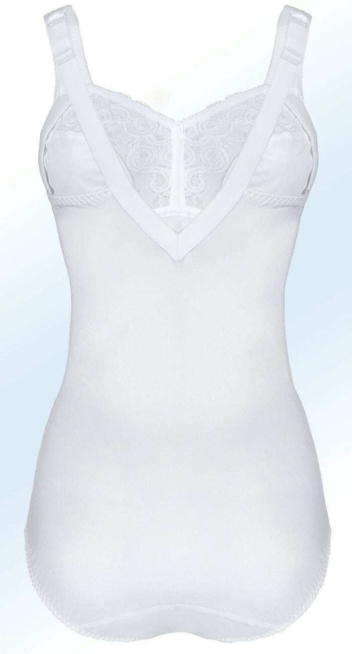 Swegmark of Sweden Hosenkorselett mit Elastikspitze WEISS