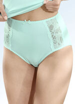 Slip mit elastischen Spitzeneins&auml;tzen MINT