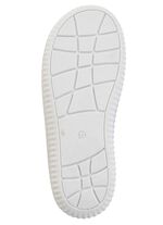 ELENA EDEN Pantolette mit teilweise schimmerndem Zebra-Druck PERLGRAU