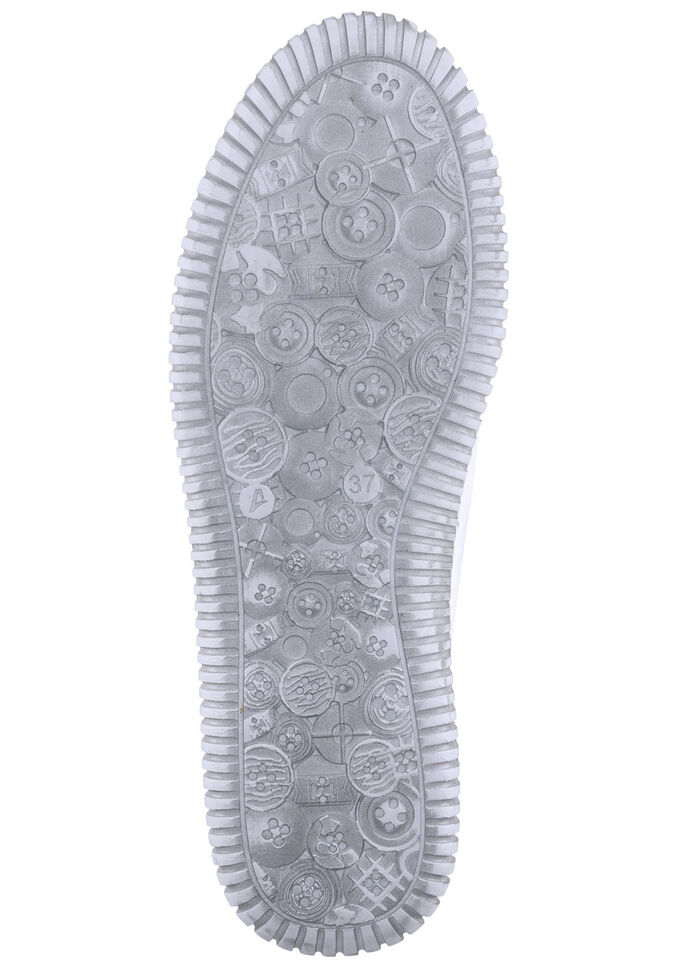 Gemini Slipper aus Rind-Nappaleder mit Zier&ouml;sen WEISS