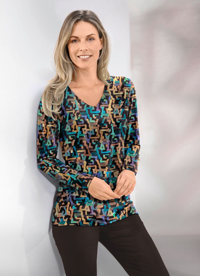 Shirt mit farbbrillantem Inkjet-Druck 