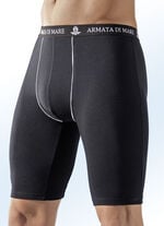 Dreierpack Longpants, uni mit Zierpaspeln 