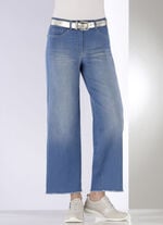 Jeans mit modischer Beinweite JEANSBLAU