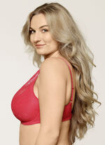 LingaDore Bügel-BH mit zarter Elastikspitze ROT