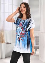 Longshirt mit farbbrillantem Inkjet-Druck in 2 Farben 