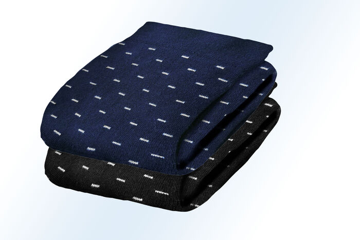 Fünferpack Socken mit handgekettelter Spitze und druckfreiem Bund 