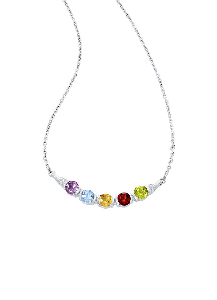 Halskette mit Edelsteine 