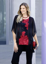 Tunika mit Chasuble aus Chiffon 