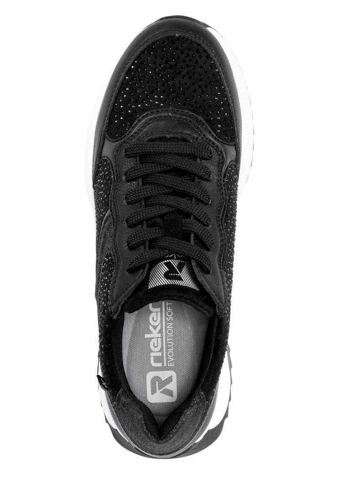 Rieker Sneaker mit Glitzersteinchen 