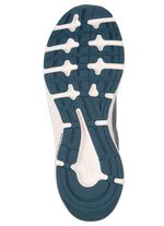 SKECHERS, sportliche Damen-Sneaker, mit herausnehmbarem Fu&szlig;bett SILBER-GRAU