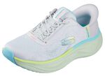 SKECHERS Sneaker mit geformter Slip-Ins Fersenplatte EISGRAU-MULTICOLOR
